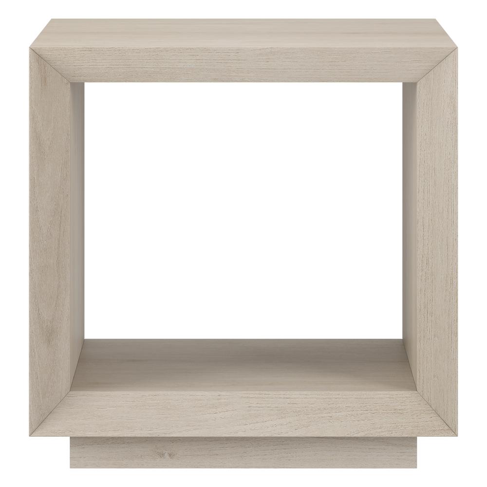 Tannen 22" Wide Rectangular Side Table in Alder White