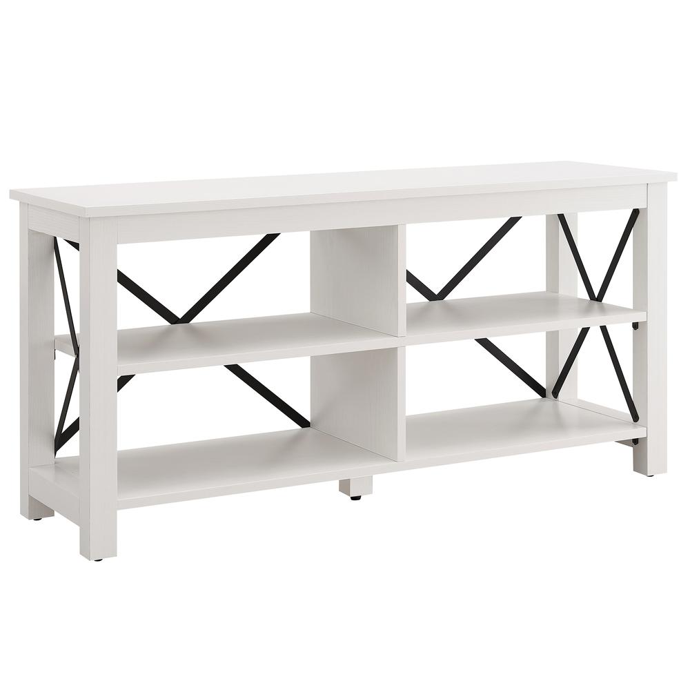 Sawyer Rectangular TV Stand for TV's up to 55" in White