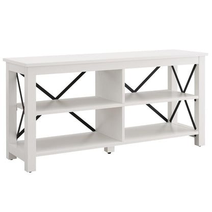 Sawyer Rectangular TV Stand for TV's up to 55" in White