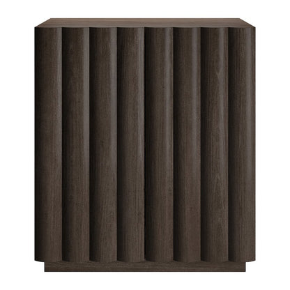 Henn&Hart 28'' Rectangular Fluted Accent Cabinet, Ribbed Sideboard Buffet