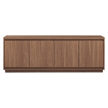 Presque Rectangular TV Stand for TV's up to 75" in Satin Walnut