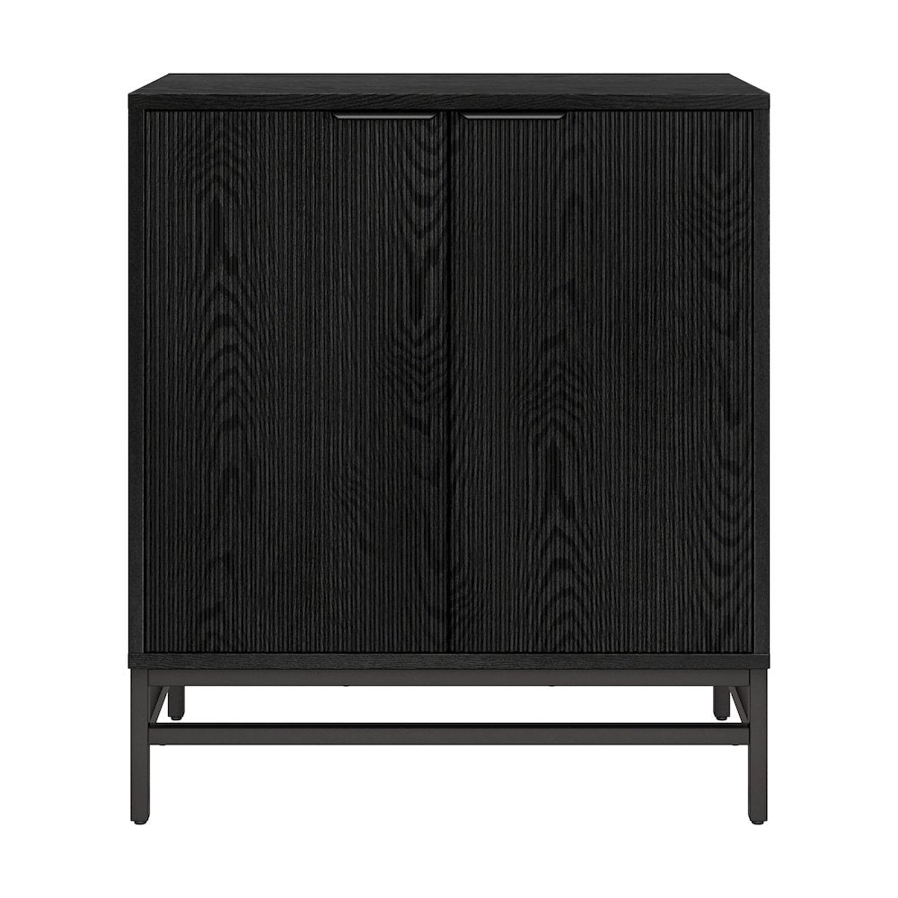 Montello 28" Wide Rectangular Accent Cabinet in Black Grain