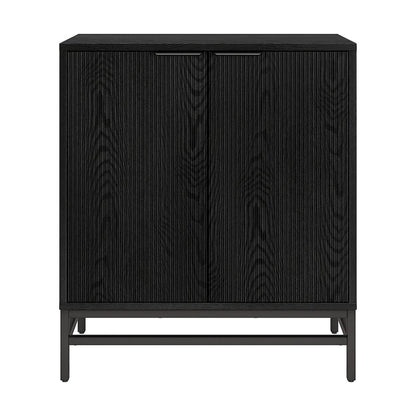 Montello 28" Wide Rectangular Accent Cabinet in Black Grain