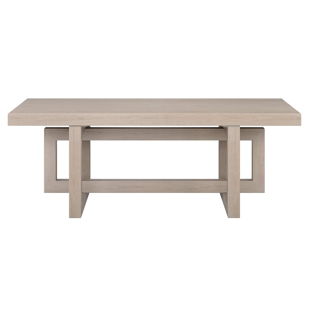 Breslow 47" Wide Rectangular Coffee Table in Alder White