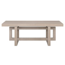 Breslow 47" Wide Rectangular Coffee Table in Alder White