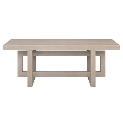 Breslow 47" Wide Rectangular Coffee Table in Alder White
