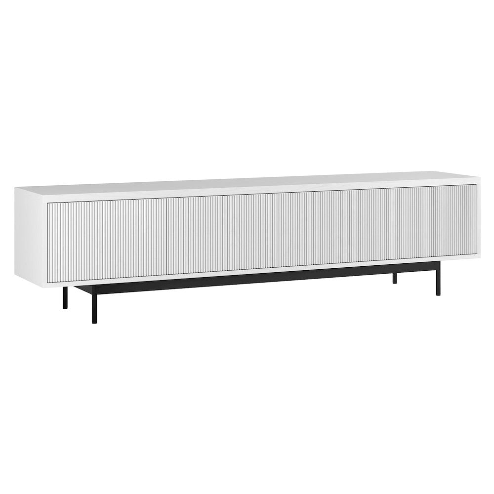 Whitman Rectangular TV Stand for TV's up to 85" in White