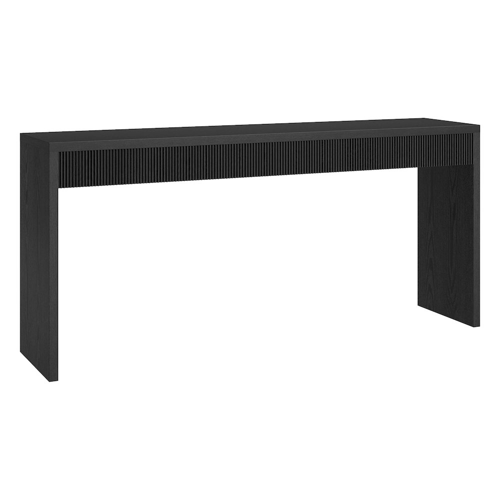 Lawrence 64" Wide Rectangular Console Table in Black Grain