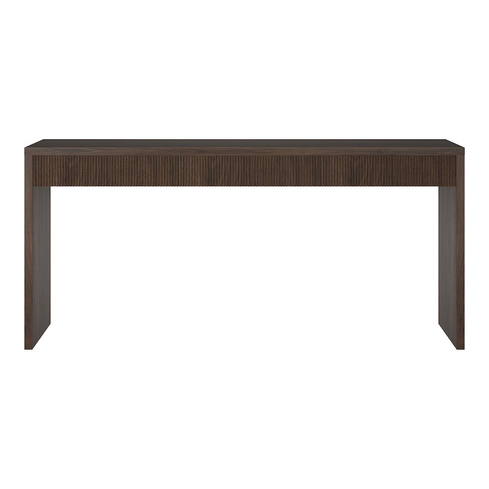 Lawrence 64" Wide Rectangular Console Table in Alder Brown
