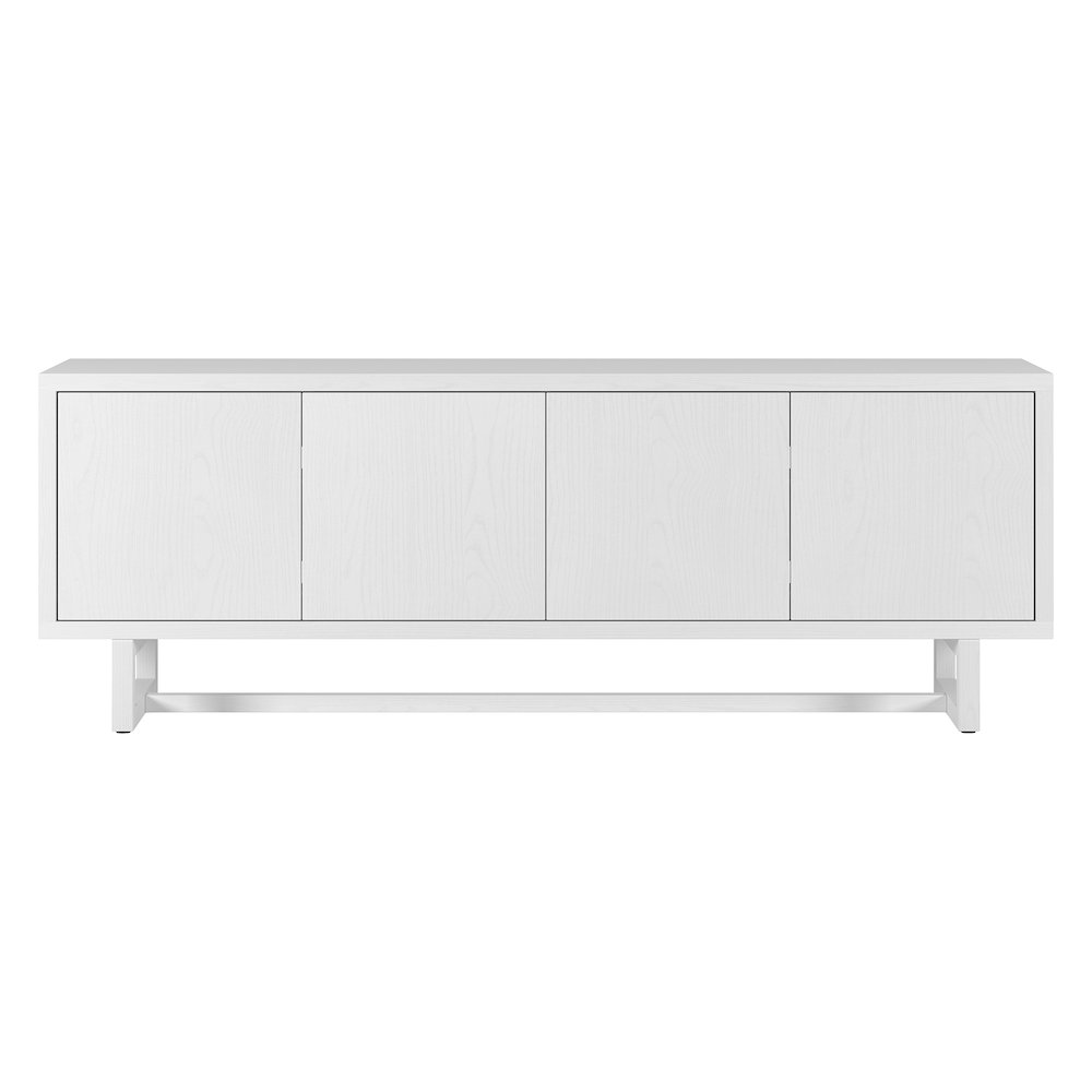 Cutler Rectangular TV Stand for TV's up to 75" in White