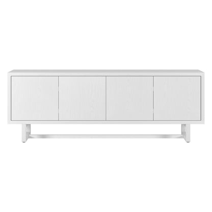 Cutler Rectangular TV Stand for TV's up to 75" in White