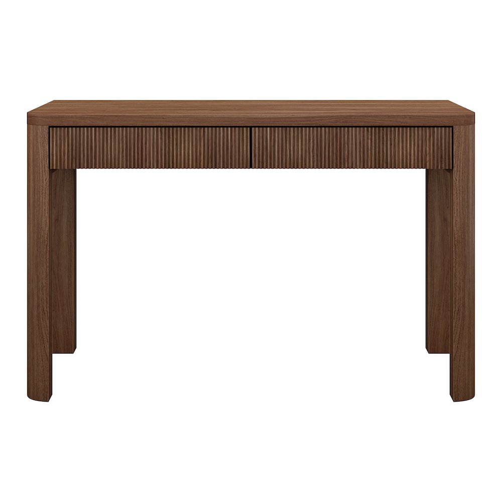 Henn&Hart 47.5'' Modern Rectangular Wooden Fluted Home Office Desk, Computer