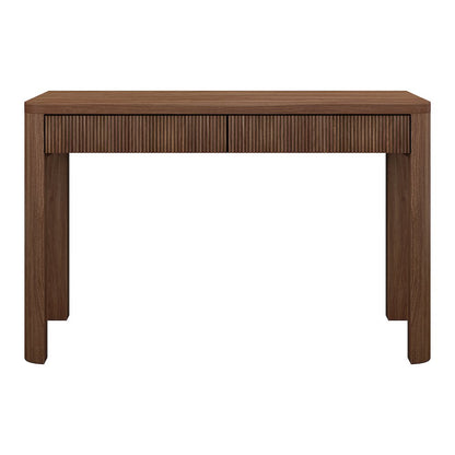 Henn&Hart 47.5'' Modern Rectangular Wooden Fluted Home Office Desk, Computer
