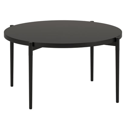 Wayne Round Coffee Table in Blackened Bronze