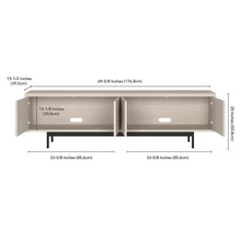 Abington Rectangular TV Stand for TV's up to 75" in Alder White