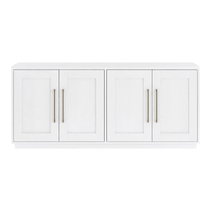 Henn&Hart 68" Sideboard Buffet Cabinet, Modern Credenza with 4 Panel Doors