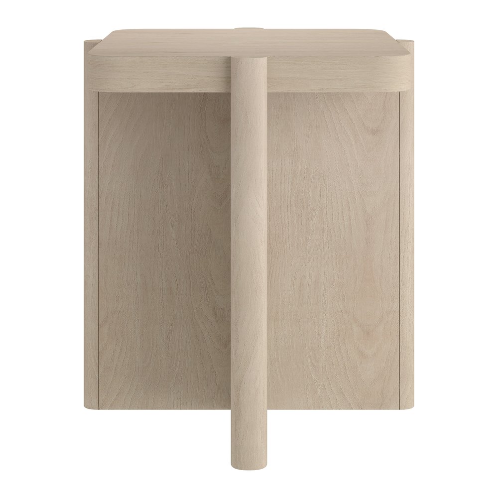Henn&Hart 20" Modern Wooden Square End Table, Side Table , Nightstand with