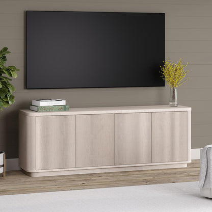 Easton Rectangular TV Stand for TV's up to 75" in Alder White