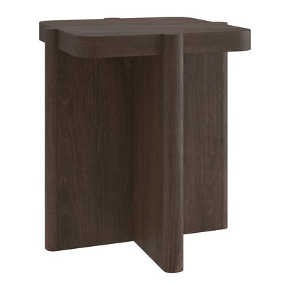 Henn&Hart 20" Modern Square End Table, Side Table , Nightstand with X-Base for