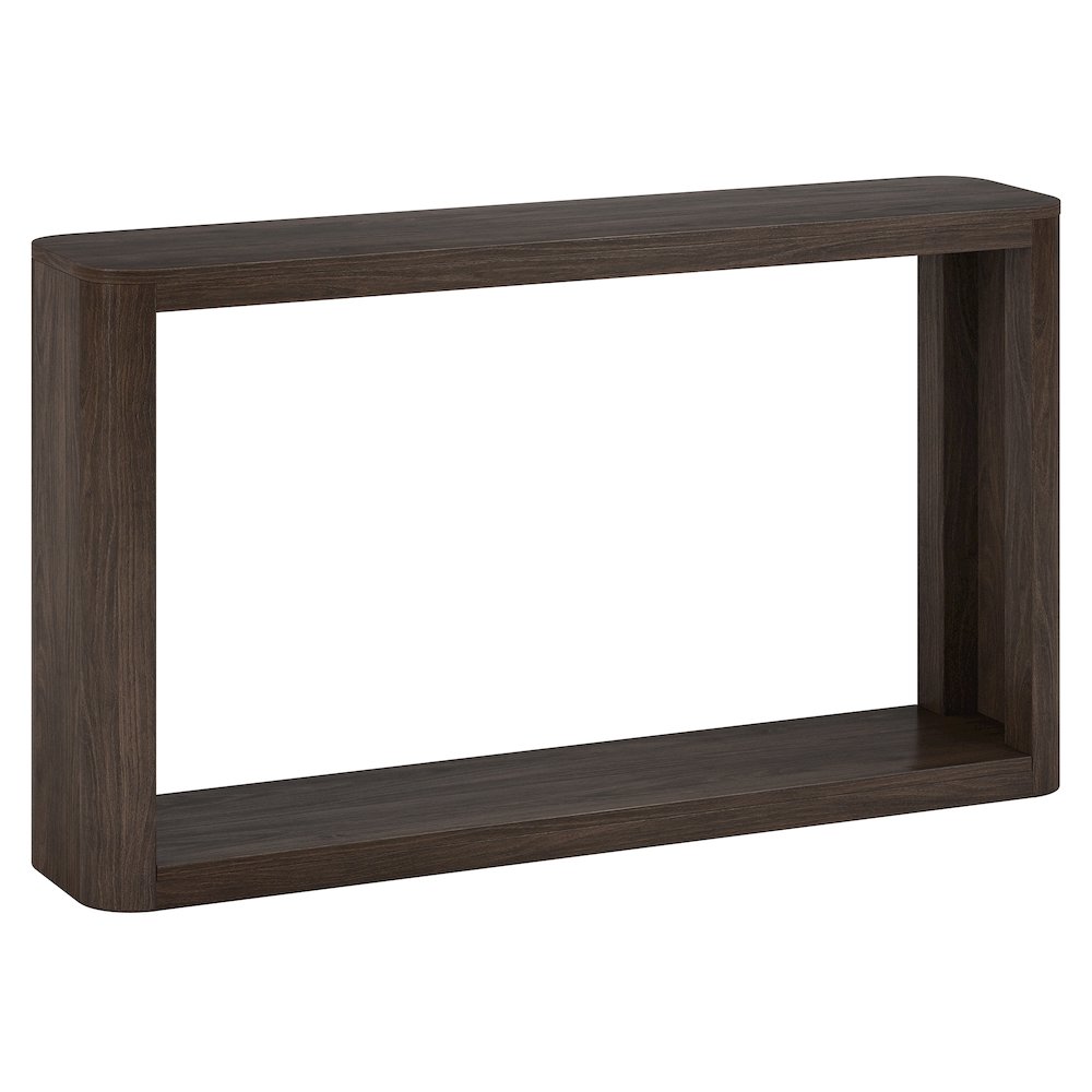 Kellan 52" Wide Rectangular Console Table in Alder Brown
