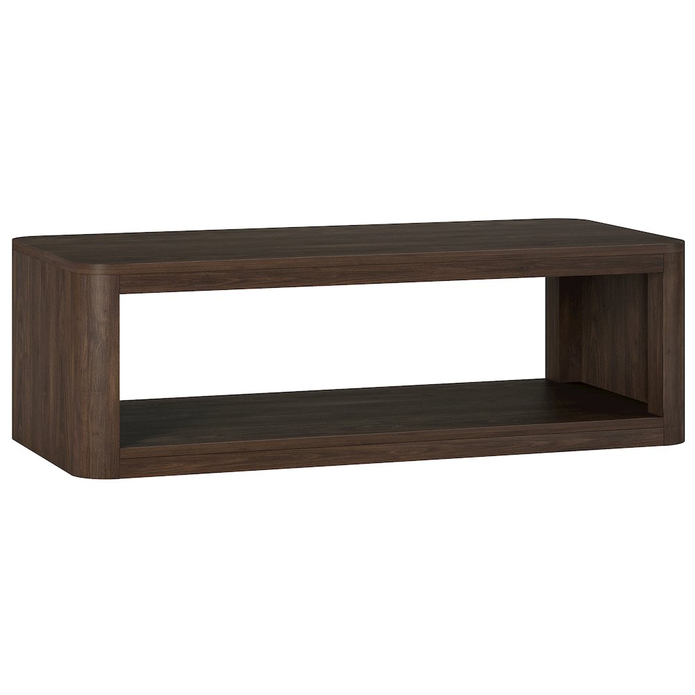 Kellan 47" Wide Rectangular Coffee Table in Alder Brown