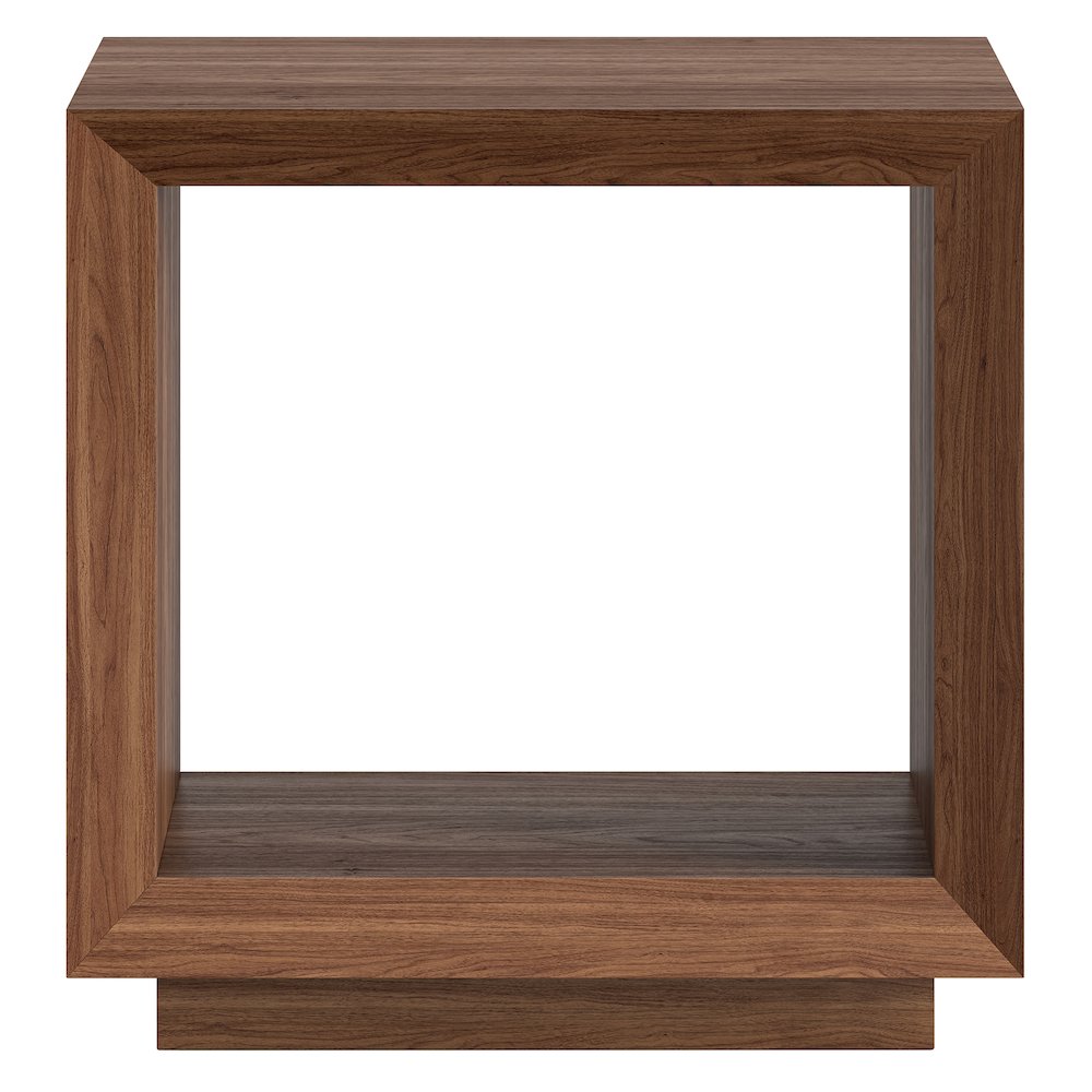 Tannen 22" Wide Rectangular Side Table in Satin Walnut