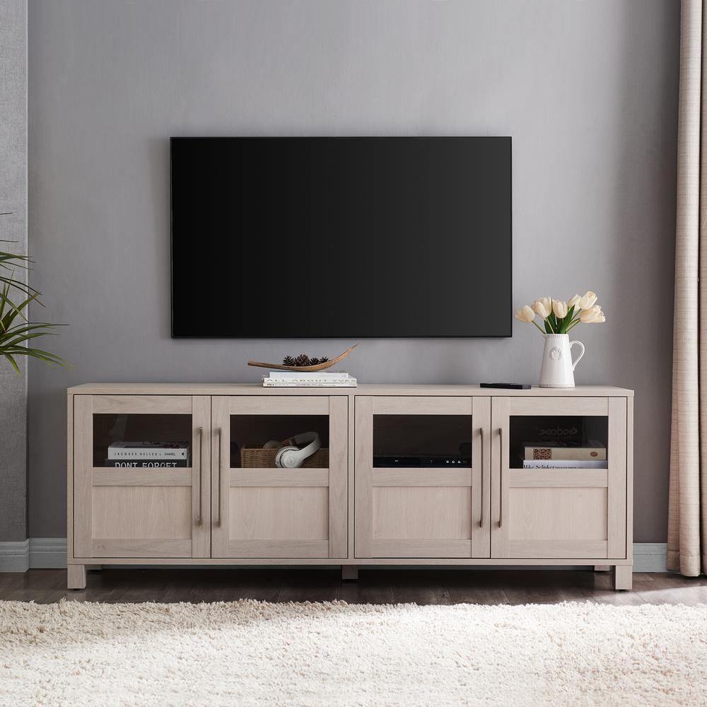 Holbrook Rectangular TV Stand for TV's up to 75" in Alder White