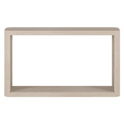 Kellan 52" Wide Rectangular Console Table in Alder White