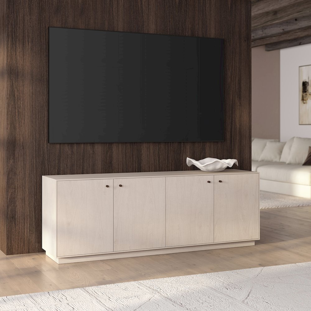 Lillian Rectangular TV Stand for TV's up to 75" in Alder White