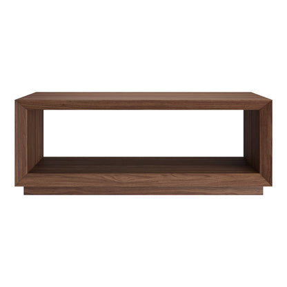Tannen 48" Wide Rectangular Coffee Table in Satin Walnut