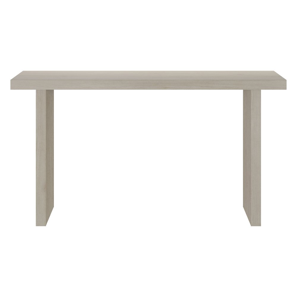 Soren 55" Wide Rectangular Console Table in Alder White