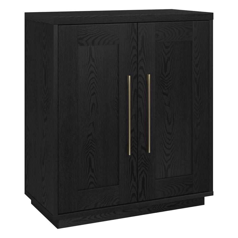 Tillman 28" Wide Rectangular Accent Cabinet in Black Grain