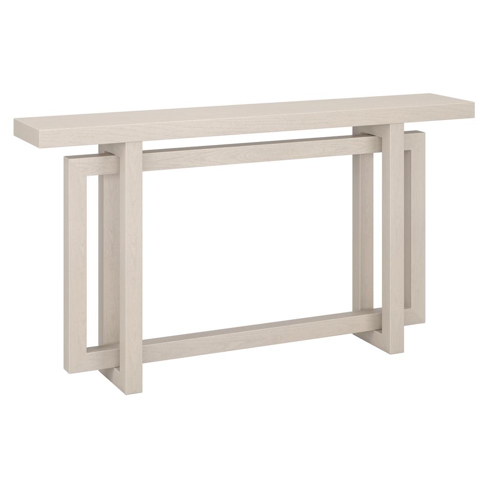 Breslow 55" Wide Rectangular Console Table in Alder White