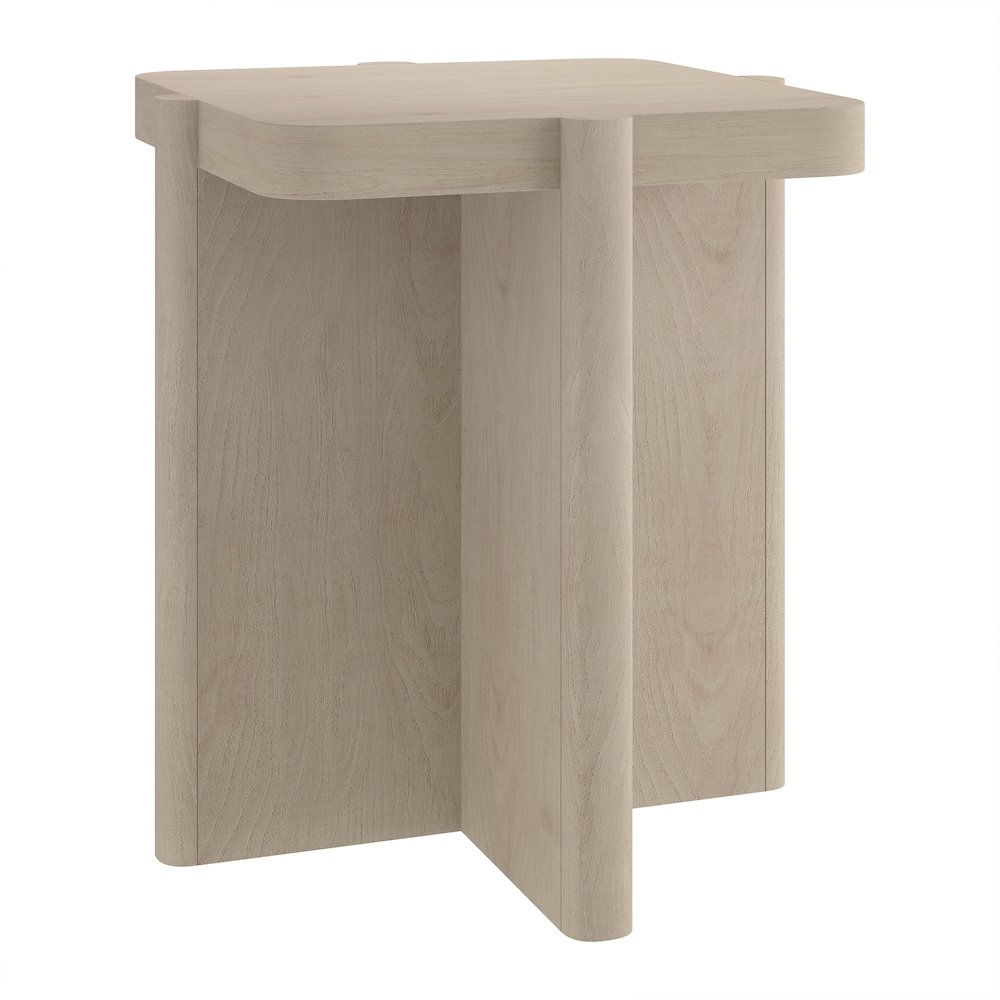 Henn&Hart 20" Modern Wooden Square End Table, Side Table , Nightstand with