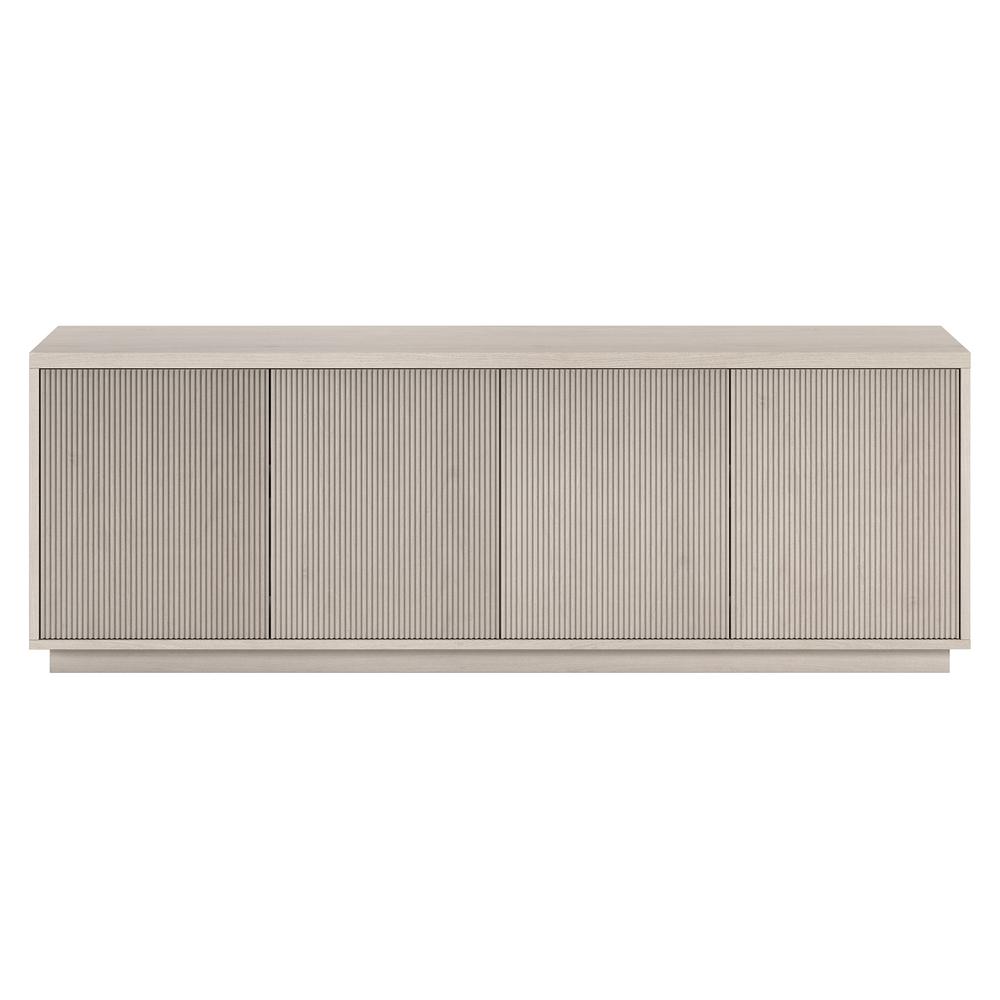 Hanson Rectangular TV Stand for TV's up to 70" in Alder White