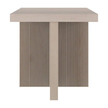 Boden 22" Wide Square Side Table in Alder White