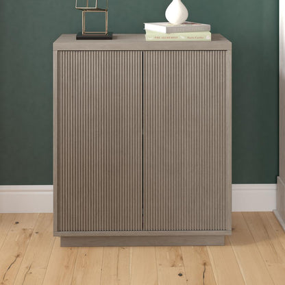 Alston 28" Wide Rectangular Accent Cabinet in Antiqued Gray Oak