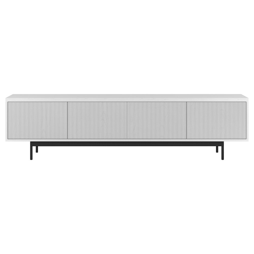 Whitman Rectangular TV Stand for TV's up to 85" in White
