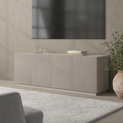Halifax Rectangular TV Stand for TV's up to 75" in Alder White