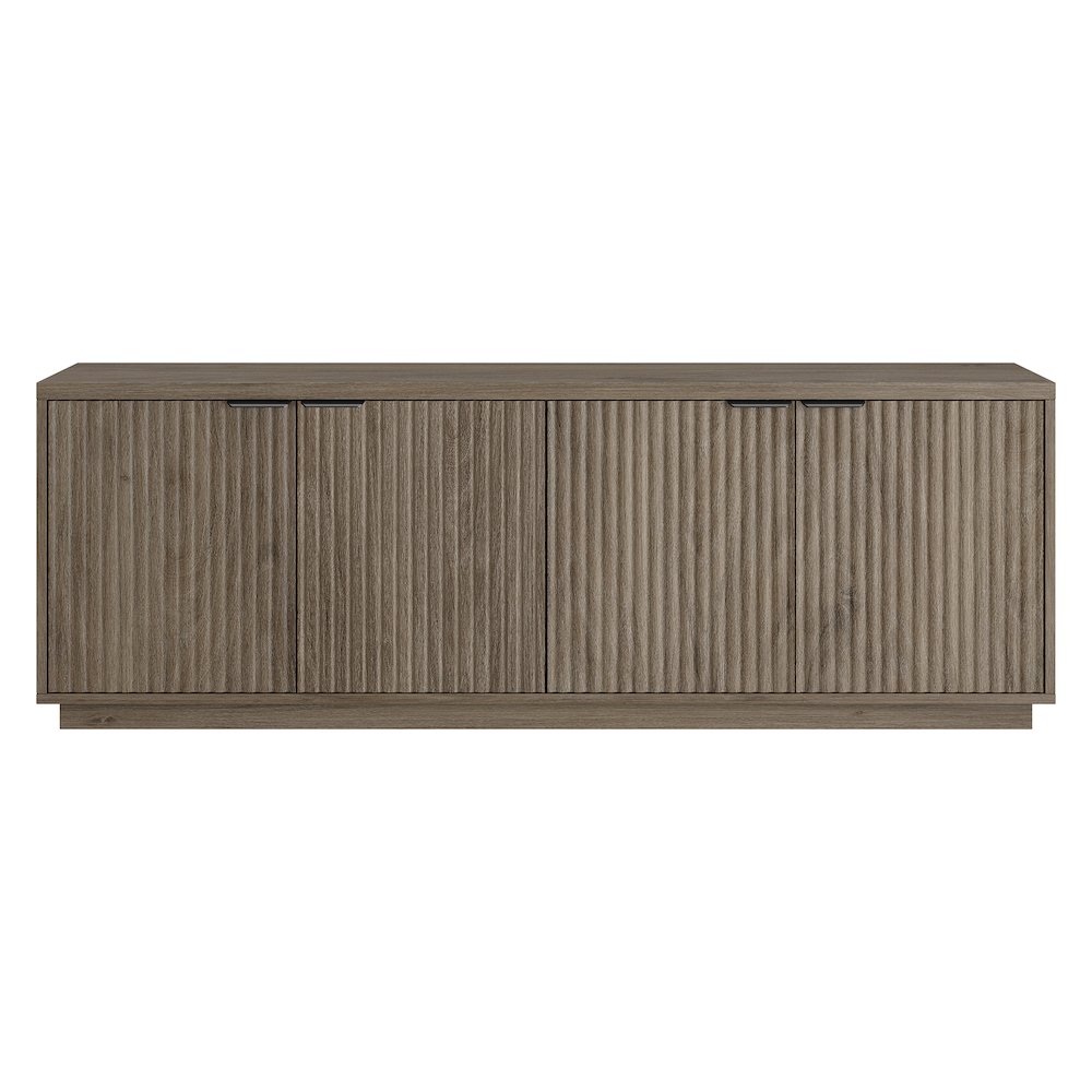 Mansfield Rectangular TV Stand for TV's up to 78" in Antiqued Gray Oak