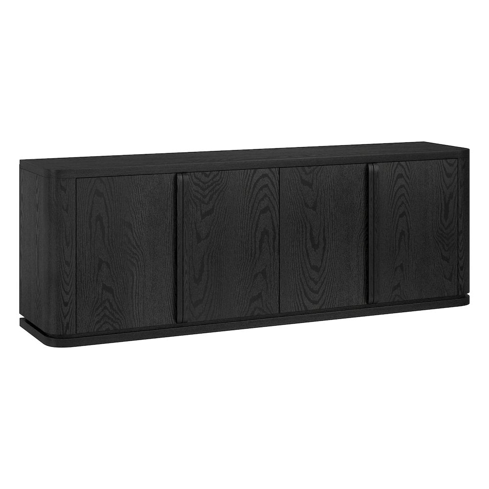 Vance Rectangular TV Stand for TV's up to 78" in Black Grain