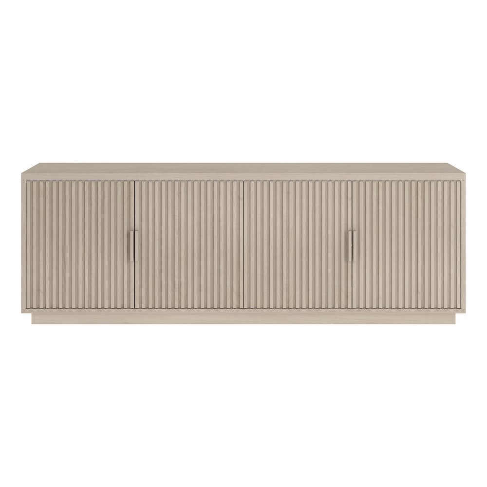 Mero Rectangular TV Stand for TV's up to 75" in Alder White