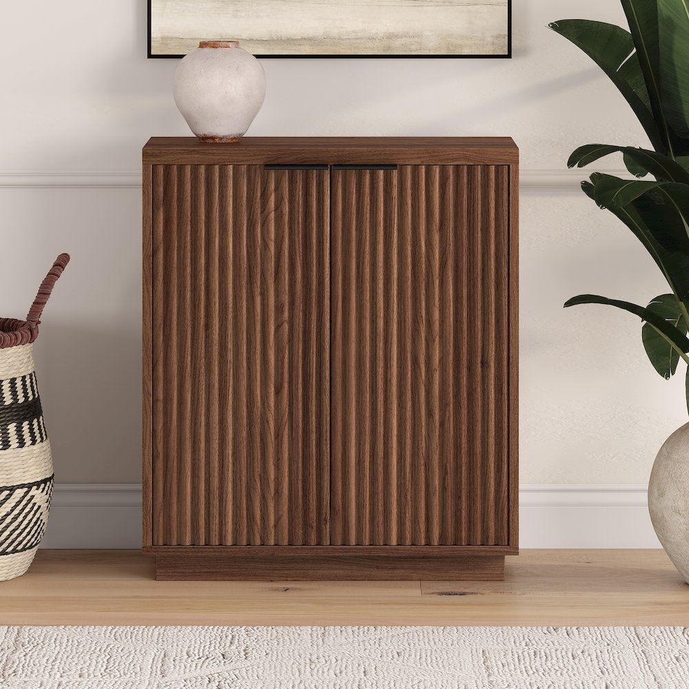 Mansfield 28" Wide Rectangular Accent Cabinet in Satin Walnut