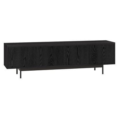 Abington Rectangular TV Stand for TV's up to 75" in Black Grain