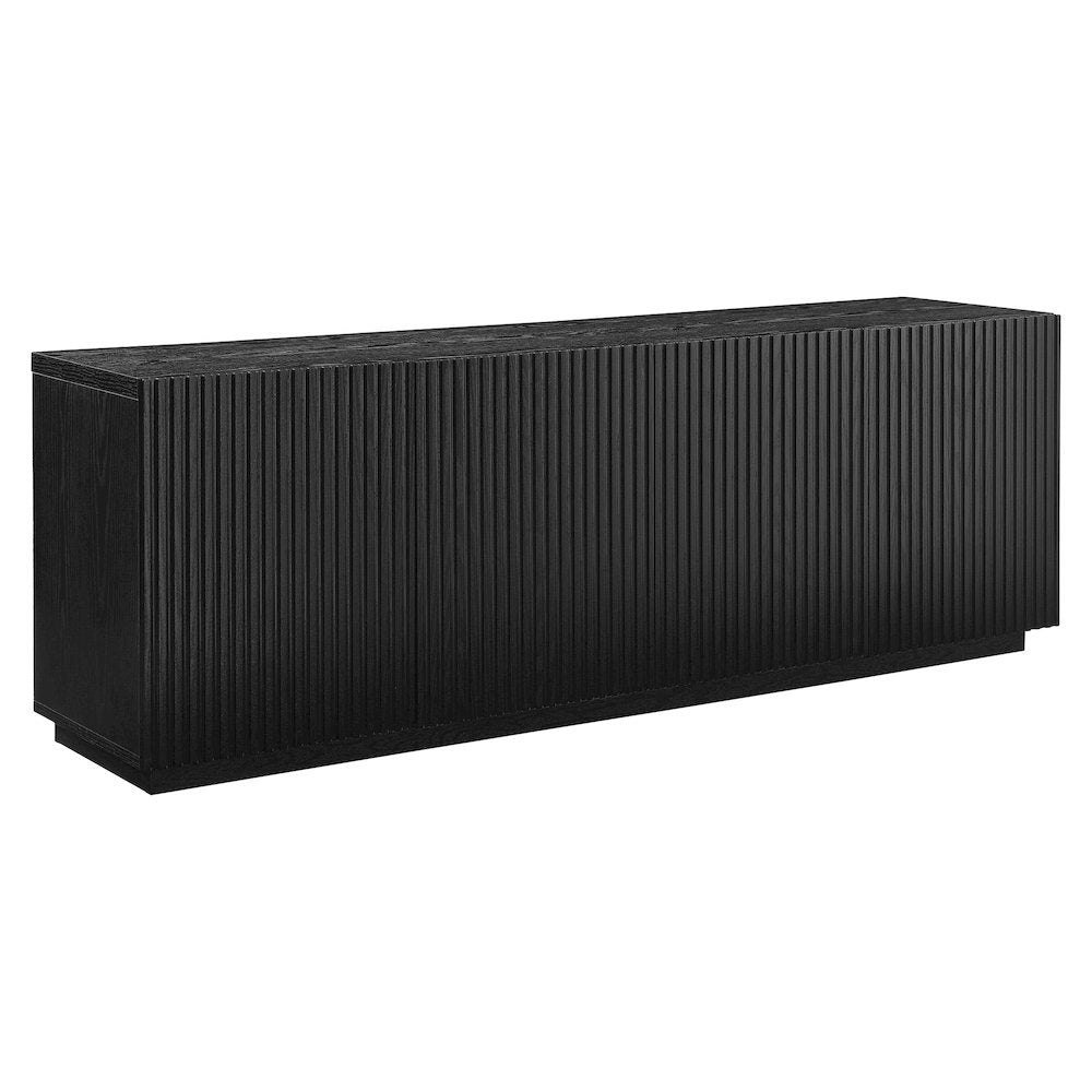 Tyler Rectangular TV Stand for TV's up to 78" in Black Grain