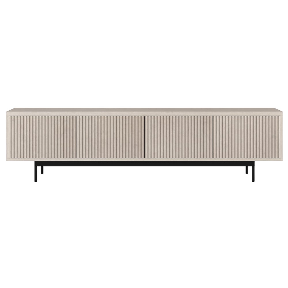 Whitman Rectangular TV Stand for TV's up to 85" in Alder White