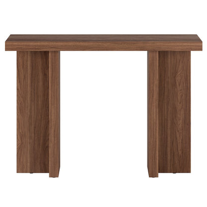 Dimitra 42" Wide Rectangular Console Table in Satin Walnut