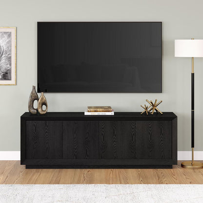 Oswald Rectangular TV Stand for TV's up to 75" in Black Grain