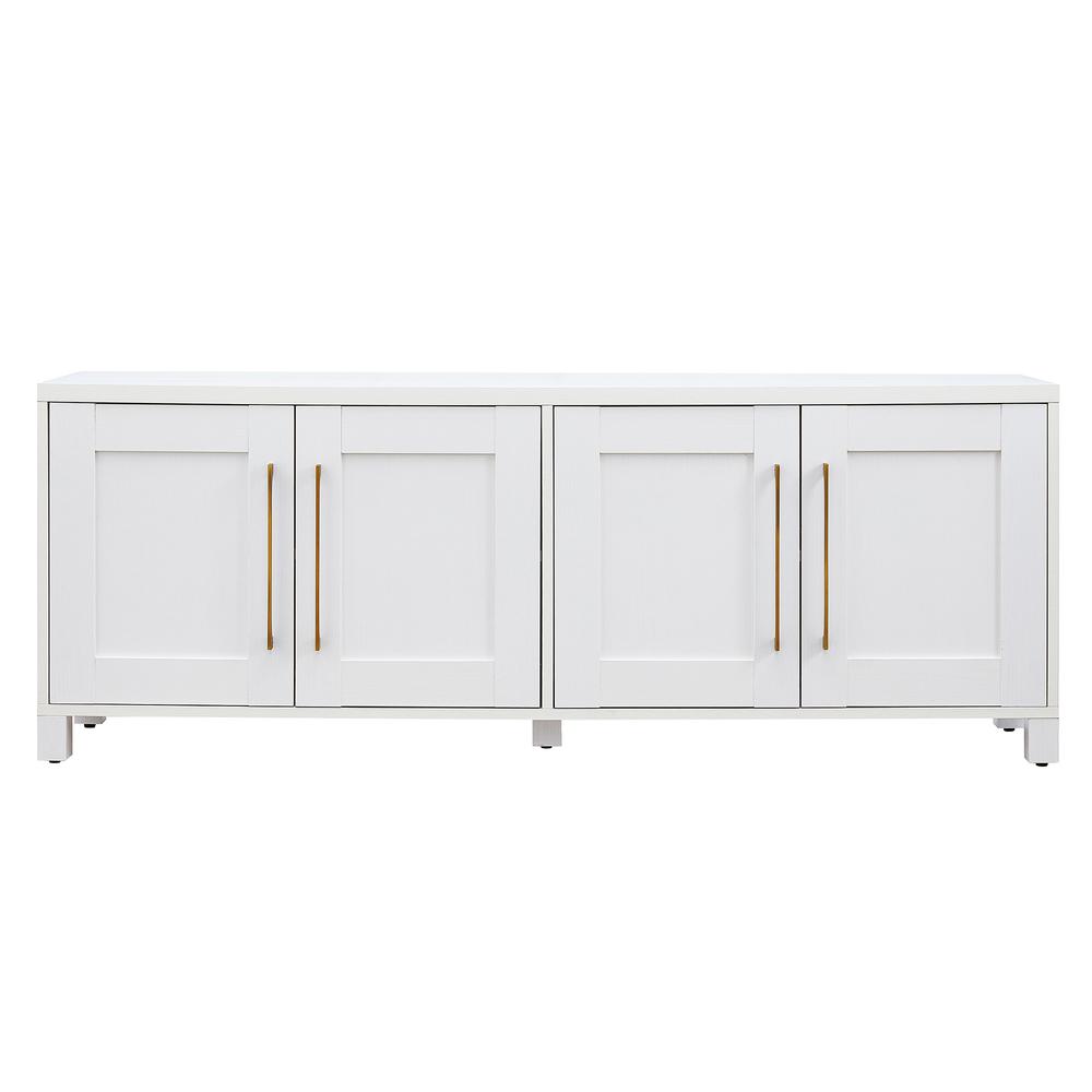 Chabot Rectangular TV Stand for TV's up to 80" in White