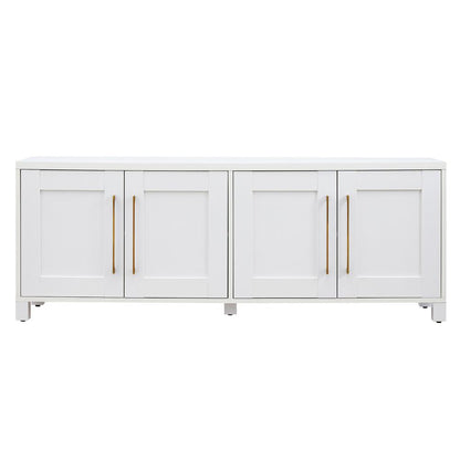 Chabot Rectangular TV Stand for TV's up to 80" in White